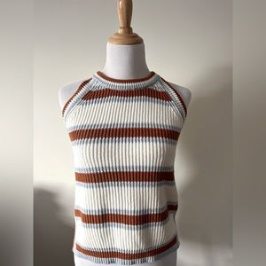 Knit sweater tank top